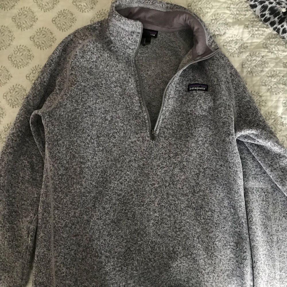 Size L Grey/Purple Patagonia Sweatshirt